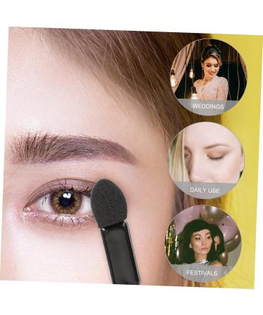 Healeved 400 Pcs Mini Eyeshadow Swab Eyelash Spoolie Eyeshadow Lip Balm Brush Black Plastic - Buy Online on SooperMarket.com