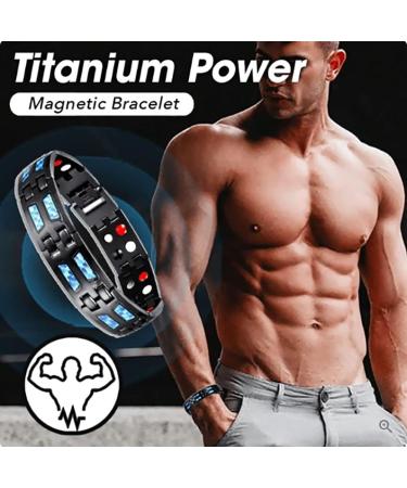 Noruion Far Infrared Ion Bracelet Noruion Far Infrared Ionizer Wristband Magnetic Bracelet Magnetic Bands for Men Men's Bracelet Adjustable Length with Titanium Power Magnetic Bracelet (1pcs) - Buy Online on SooperMarket.com