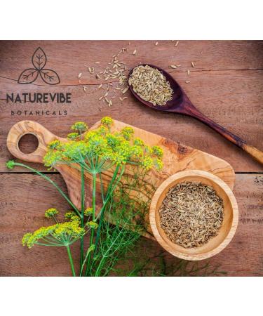 Naturevibe Botanicals Organic Fennel Seeds 1lb - Gluten Free, Non-GMO, Adds Flavor | For Healthy Snacks - Buy Online on SooperMarket.com
