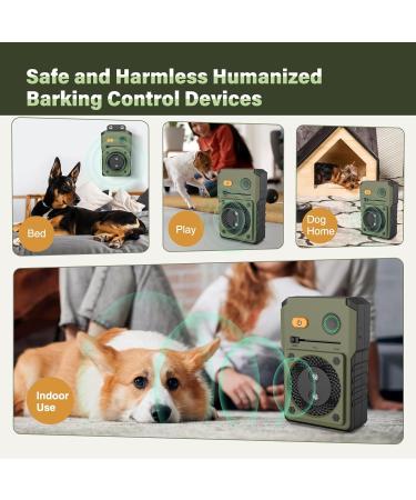 Anti Barking Device for dogs Auto Stop Barking Dog Device Rechargeable Ultrasonic Dog Barking Control IPX4 Ultrasonic Dog Barking with 50FT-3 Levels Bark Stopper for Dog Safe Sonic dog Barking Control Green#1107GRFSTX - Buy Online on SooperMarket.com