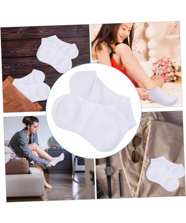 minkissy 2 Pairs Protective Socks Pumps High Heels for Women Socks for Moisturizing Feet Heel Moisturizing Socks Heel Boots Gel Preserve Moisture Sock Pedicure Miss Sebs Cotton Socks White - Buy Online on SooperMarket.com