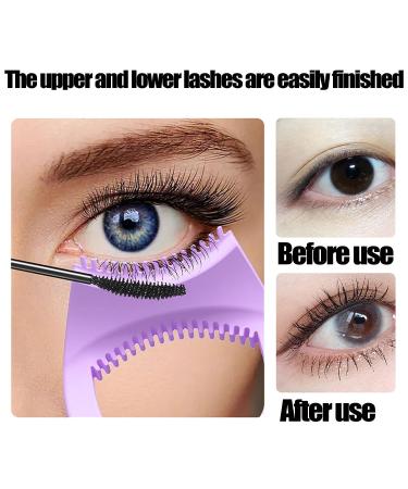 SILICONE Winged Eyeliner Stencil Mermaid Mascara Guard | Reusable Purple Eyelash Tool - Buy Online on SooperMarket.com