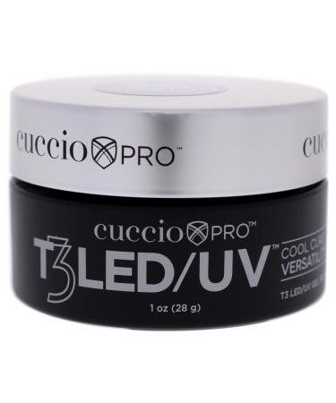 Cuccio Pro T3 LED/UV Cool Cure Versatility Gel - Controlled Levelling - Incredibly Flexible - Strong Adhesion - Thick Viscosity - Fast Application - Quick Cure - Opaque Welsh Rose - 1 Oz Nail Gel