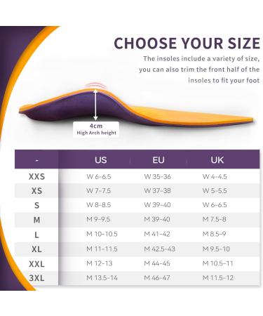 DynWalker Orthotic Insoles for Men - Arch Support Inserts for Metatarsalgia, Achilles Tendonitis, Overpronation - Size L (Men 8.5-9) - Buy Online on SooperMarket.com