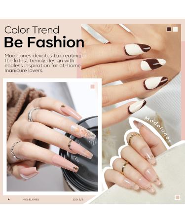 Modelones Nude Gel Nail Polish Set - 6 Colors for Manicure & Nail Art - Skin Tone Soak Off Gel Kit - Perfect Gift - Buy Online on SooperMarket.com