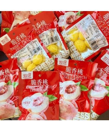 Sour and Sweet Crispy Peach Fruit Snacks Small Peaches Honey Peach Pickled Fruits Dried Fruit Preserved Fruit Sweets Candy Snacks Desserts Vegan Healthy Snacks Food Casual Snacks gift pack (20bag) - Buy Online on SooperMarket.com