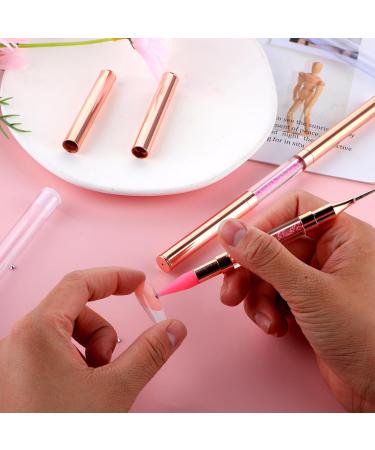 Jeffdad Double Head Nail Rhinestone Picker Set - Pink & Purple | DIY Nail Art Tool with Gems Crystals - Buy Online on SooperMarket.com