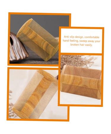 Beaupretty Green Sandalwood Beard Comb - Pocket Travel Mustache Brush for Men - Buy Online on SooperMarket.com