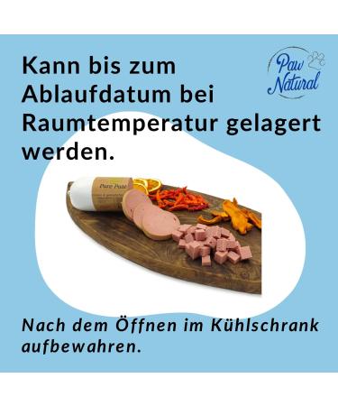 Paw Natural Hundenwurst Cutting Festival | Gluten & Grain-Free Lamb Sausage | 3x400g Fresh Healthy Meat - Buy Online on SooperMarket.com