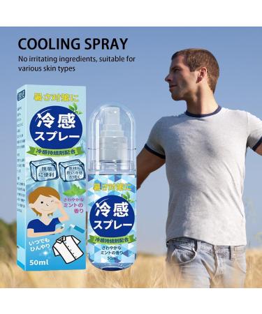 Peppermint Cooling Mist Cool Down Spray | Cool Spray For Summer Hot Flash Relief Spray Portable Hot Flash Relief Spray For Outdoor And Clothes Cool In Heat Prevention Outdoor Travel - Buy Online on SooperMarket.com