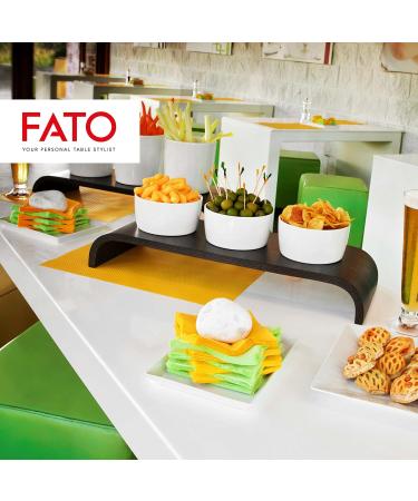 Fato Disposable Paper Napkins - 100 Pack Apple Green 24x24cm 4-Fold 2-Layer Eco-Friendly & FSC Certified for Aperitifs & Cocktails - Buy Online on SooperMarket.com