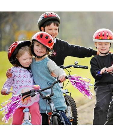 Girls Bike Bell and Streamers - Flower Design Bell with 2 Pack Streamers for Children's Bicycle Accessories - Buy Online on SooperMarket.com