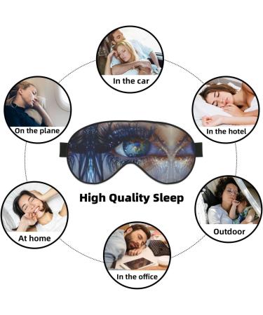 SSIMOO Eyelash Soft Sleep Eye Mask | Breathable Eye Patch for Women | Perfect Travel Accessory | Relaxation & Comfort Black - Buy Online on SooperMarket.com