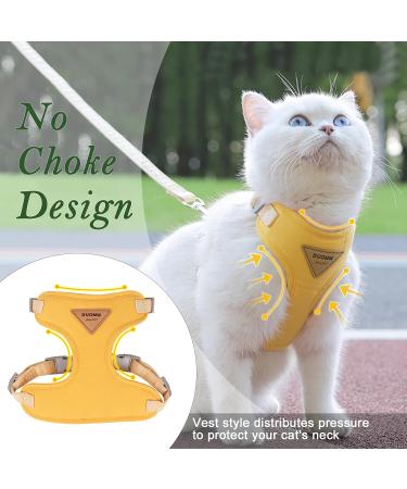 Adjustable Cat Dishes | Break-Safe Design & Leash Included | Premium Soft Puppy Bowls for Small Animals - Yellow - Buy Online on SooperMarket.com