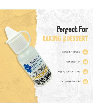Baking Beauty and Beyond Concentrated Food Flavouring Oil - Dozen of Professional Quality Food Grade Flavouring Oil for Candy Making Baking Cooking Lip Balm and Lip Gloss - Chicken (100ml) - Buy Online on SooperMarket.com