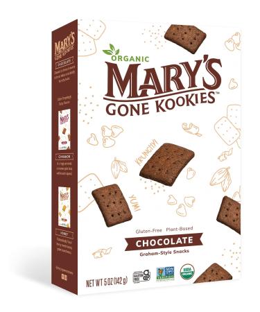 Mary's Gone Crackers Graham-Style Kookies, Gluten-Free, Plant Based Snack, Chocolate, 5 Oz (Pack of 1) Chocolate 5 Ounce (Pack of 1)
