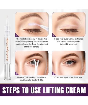 480 PCS Eyelid Tape with Lifting Cream for Heavy Droopy Eyelids - Instant Eyelid Correcting Strips - Buy Online on SooperMarket.com