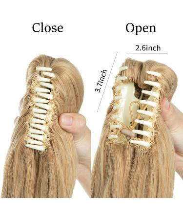 CJL 12 Ash Blonde Curly Clip-In Ponytail Extension - Synthetic Hairpiece for Women - Buy Online on SooperMarket.com