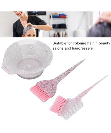 3PC Hair Dye Set - Color Mixer & Tinting Brush for Home & Salon Use | Pink Hair Coloring Comb & Barber Tools - Buy Online on SooperMarket.com
