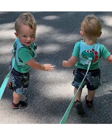 Green Toddler Leash & Anti-Lost Wrist Link for Baby Walking Safety | Boys/Girls Travel Harness - Buy Online on SooperMarket.com