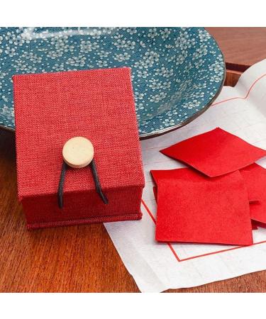 Buy Jowxsx Red Ancient Chinese Lipstick Paper - Lip Gloss Makeup Tool in Red Box | International Shipping - Buy Online on SooperMarket.com