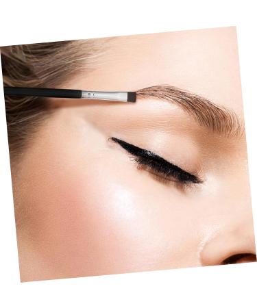 Baluue 18 Pcs Flat Eyebrow Brush Eyeliner Makeup Brush Travel Makeup Brush Eye Brush Artificial Fiber Black - Buy Online on SooperMarket.com