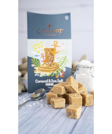 Copperpot Cornish Fudge Gift Box - Butter Fudge Salted Caramel & Clotted Cream | Gluten-Free & Vegetarian | 3 x 150g | International Shipping - Buy Online on SooperMarket.com