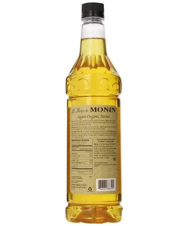 MONIN Organic Agave Nectar Syrup - 33.8 Fl Oz (1-Pack) - Buy Online on SooperMarket.com