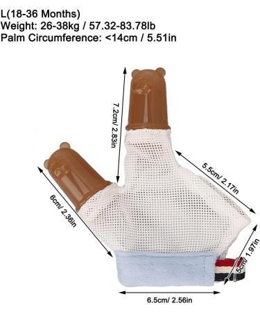 Adjustable Silicone Thumb Guard for Kids - Stop Thumb Sucking and Nail Biting with Breathable Compression Gloves (L) - Buy Online on SooperMarket.com