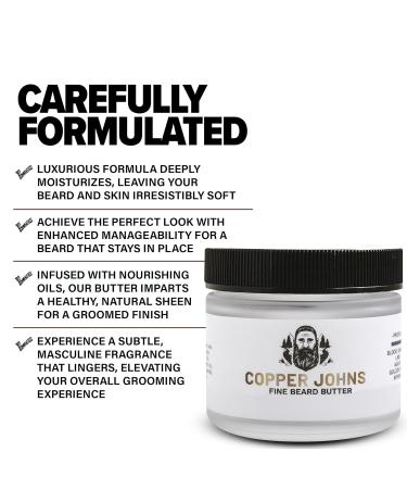 Buy Beard Butter for Men - Shea Butter Jojoba Oil Sea Minerals | Moisture Softness Control & Sundance-Citrus Scent - 2 oz - Buy Online on SooperMarket.com