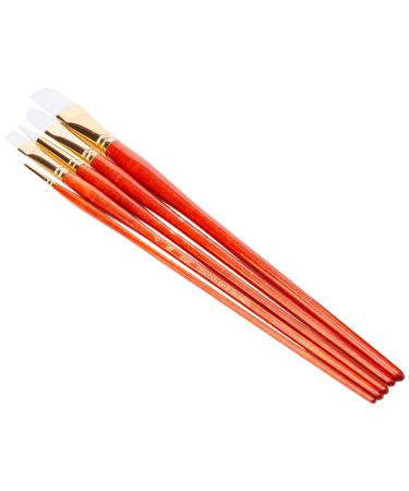 Synthetic White Taklon Real Value Brush Set, 5/Pkg