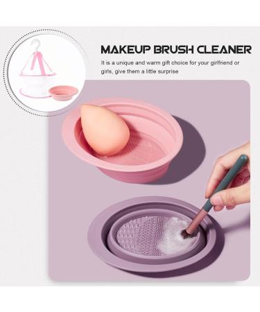 OSALADI Makeup Brush Cleaner Set - Silicone Sponge & Hanging Drying Net for Effortless Makeup Brush Cleaning | International Shipping Available - Buy Online on SooperMarket.com