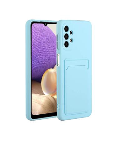 Tivenfezk Nadoli Silicone Case for Samsung Galaxy A23 4G/5G Ultra Thin Shockproof Scratch-Resistant Wallet Soft TPU Protective Case Cell Phone Case with Credit Card Holder Samsung Galaxy A23 4G/5G Blue