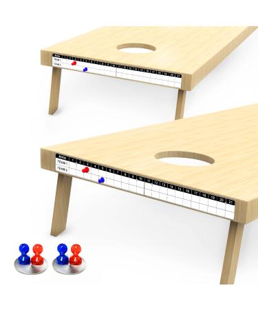 Alritz 2Pack Cornhole Scoreboard with Magnetic Score Keepers Mounts for Corn Hole Boards Metal