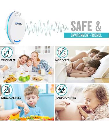 4-Pack Ultrasonic Pest Repeller for House - Electronic Mouse, Rodent, and Spider Repellent - Buy Online on SooperMarket.com