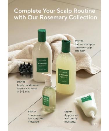 AROMATICA Rosemary Scalp Strengthening Duo Set - Nourish & Relieve Itchy Scalp with Food-Grade Rosemary Oil - Sulfate Silicone & Paraben Free - International Shipping Available - Buy Online on SooperMarket.com
