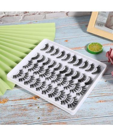 Buy 20 Pairs 6D False Eyelashes | Natural Thickening Soft Reusable Extensions (MC-12) for Stunning Eyes International Shipping Available - Buy Online on SooperMarket.com