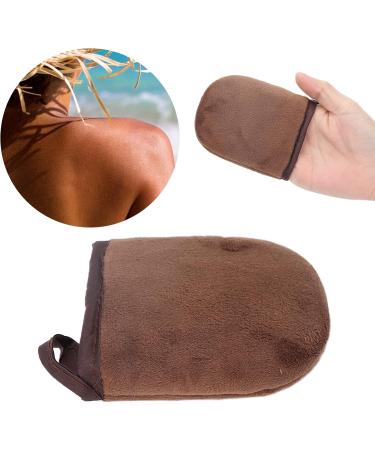 Aplicador de guante autobronceador guante de bronceado s per suave aplicador de loci n de guante flocado peque o guante de bronceado sin sol adecuado para aplicaci n de guante (Marr n) - Buy Online on SooperMarket.com