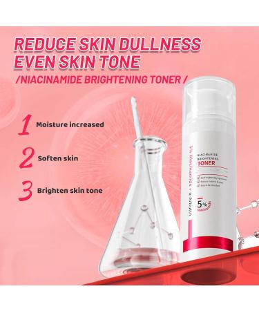 Nicotinamide Toner for Face Hydrating for Face Toner Boost Skin Brightening Reduce Dullness Dryness Soothing Toner for Deep Hydration Skin Care Pore Minimizer Plump Lock Water Face Lift. - Buy Online on SooperMarket.com