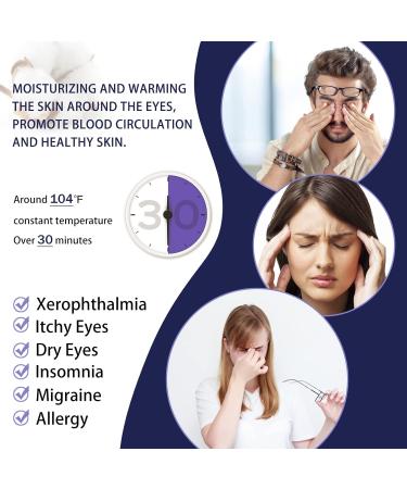 10 Packs Jasmine Steam Eye Masks - Relief for Dry Eyes, Fatigue & Dark Circles | Improve Sleep Quality with Moist Heat Compress - Disposable & Effective Sleep Eye Mask - Buy Online on SooperMarket.com