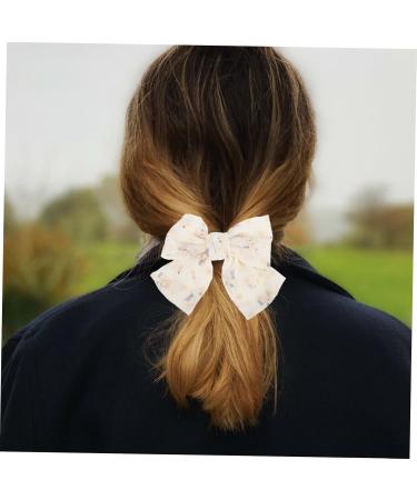 FOMIYES 1 Set Hair Accessories Bands Scrunchies Satin Scrunchies Elastics Bands Ponytail Scrunchies Bow Knotted Satin Hair Tie Bowknot Hair Clip Girl Alligator Clip The Flowers Mesh - Buy Online on SooperMarket.com