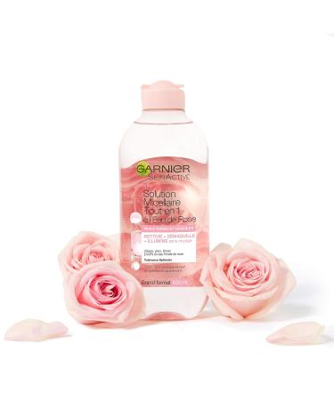 Garnier SkinActive All-in-1 Micellar Water with Rose Water for Dark & Sensitive Skin - 400ml - International Shipping Available - Buy Online on SooperMarket.com