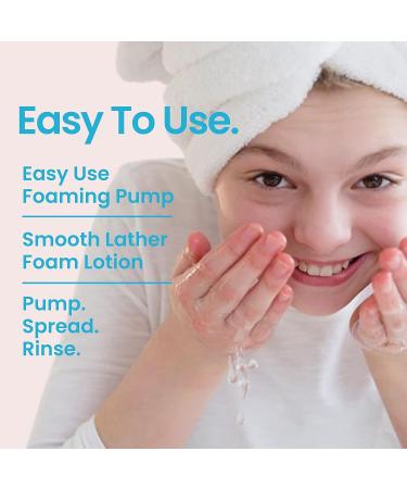 Teen Skin Face Wash - Gentle Foaming Facial Cleanser for Acne Prevention - Natural Ingredients - 5 oz - Buy Online on SooperMarket.com