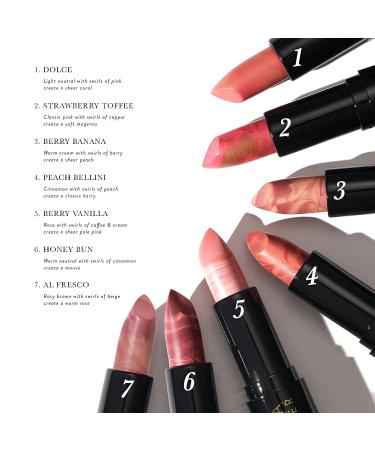 Laura Geller Italian Marble Sheer Lipstick in Al Fresco - Hydrating Cream Finish with Vitamin E & Caster Seed Oil - Buy Online on SooperMarket.com