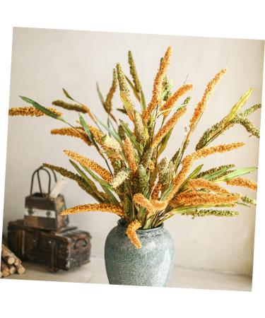 Zerodeko 3pcs Simulated Ears of Corn Plant Decor Dried Wheat Stalks Artificial Wheat Ears Artificial Grasses Bundle Fake Wheat Ears Simulation Wheat Ears Dried Millet Household Iron Straw Greenx3pcs 12X75CMx3pcs - Buy Online on SooperMarket.com