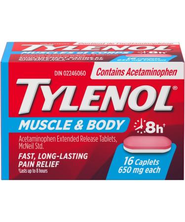 Tylenol Rapid Release for Headache Pain Relief Fever (500 mg Acetaminophen 80 Gelcaps) + Tylenol Muscle Aches and Body Pain (650 mg Acetaminophen 16 Caplets) 80 Count (Pack of 1) Medication+Tylenol - Buy Online on SooperMarket.com