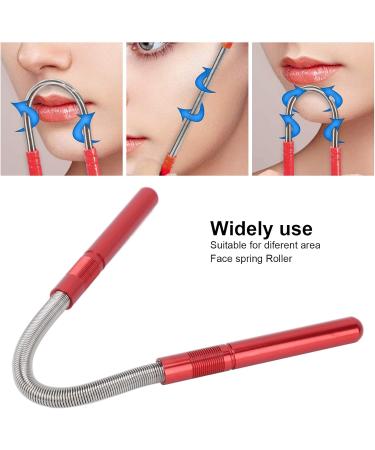 Stainless Steel Facial Hair Remover Spring - Effective Epilator for Upper Lip and Eyebrow Threading - Red - Buy Online on SooperMarket.com