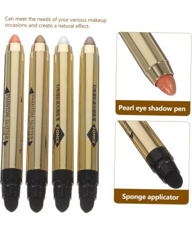 Angoily 4pcs Sticks Colorful Double-end Natural Makeup Pencil Cosmetics Long Stick Eye Shadow Lasting - Buy Online on SooperMarket.com