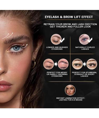 Joyeee 2 In1 Eyelash and Brow Lamination Kit Professional Eyelash Eyebrow Lift Kit Lash Lift and Tint Kit Semi-Permanent Curling Perming Wave Suitable For Home Salon Use - Buy Online on SooperMarket.com