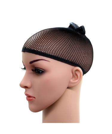 Blisstime Pack of 12 Black Wig Cap Open End Mesh Net Liner Weaving Cap - Buy Online on SooperMarket.com